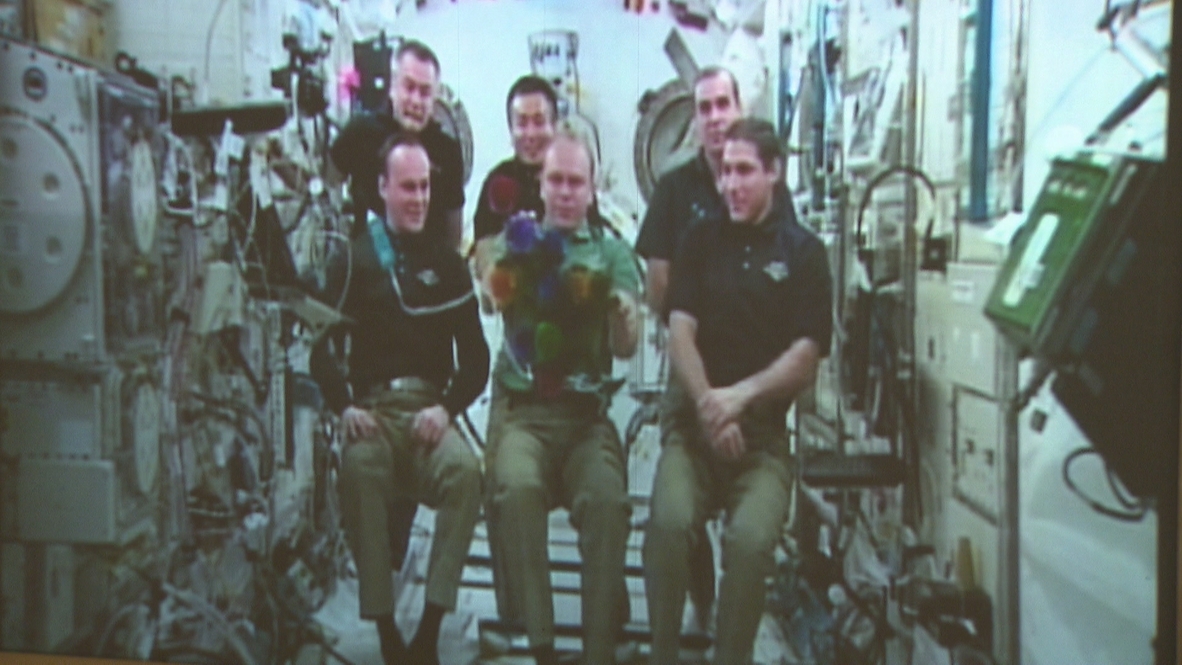 Russia: Space station astronauts wished happy new year from Father Frost