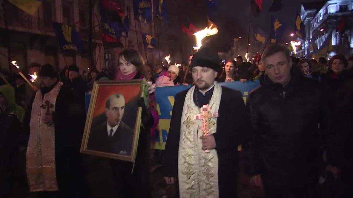 Ukraine: Nationalist torches take the streets of Kiev