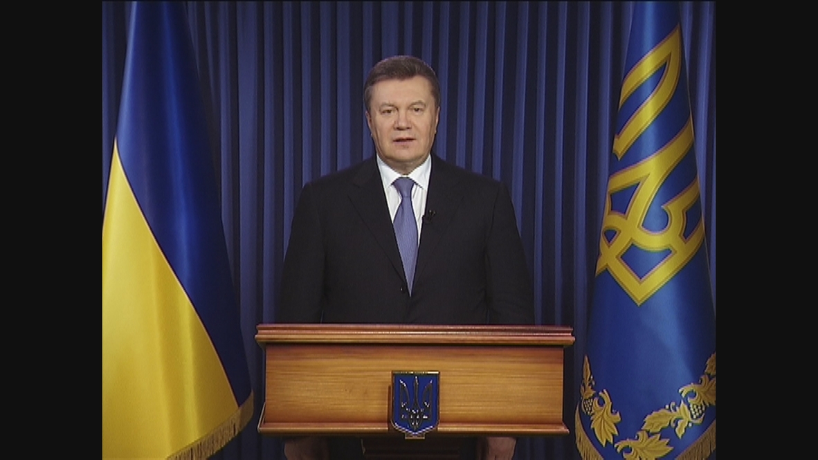 Ukraine: Yanukovych warns about the threat of Ukraine breaking up
