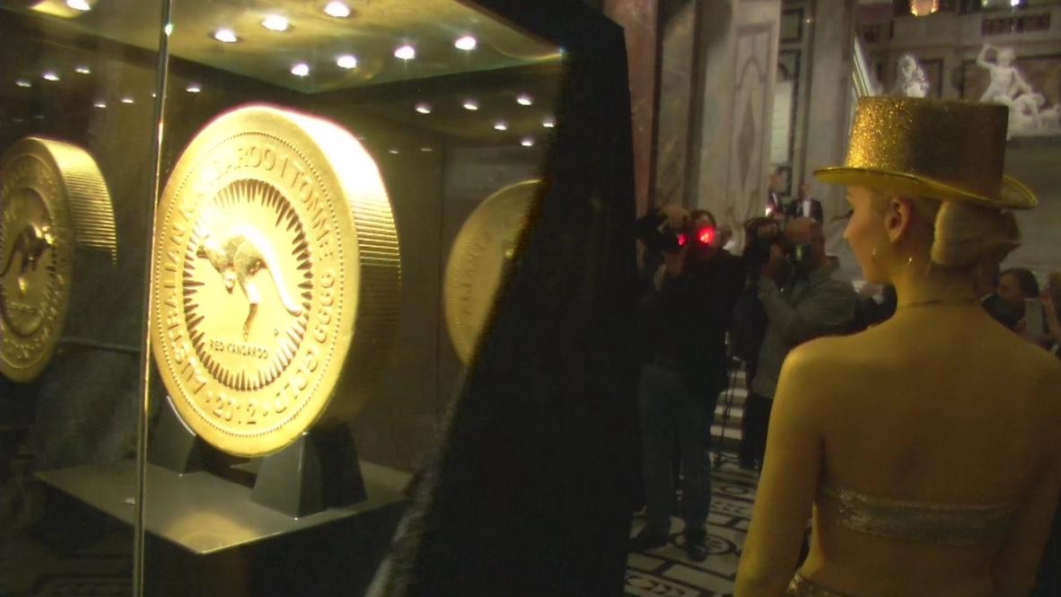 Austria: One-tonne gold Aussie dollar coin on Euro tour
