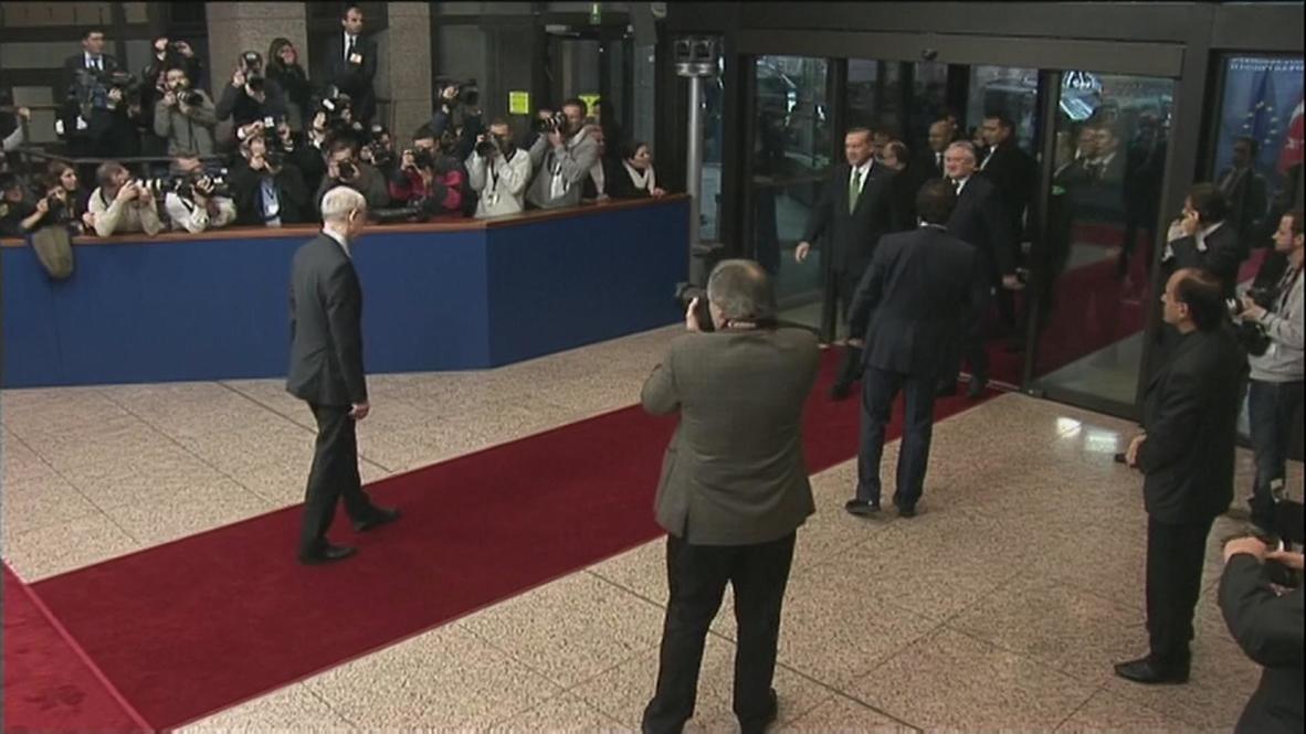 Belgium: Erdogan sits down with Rompuy in Brussels
