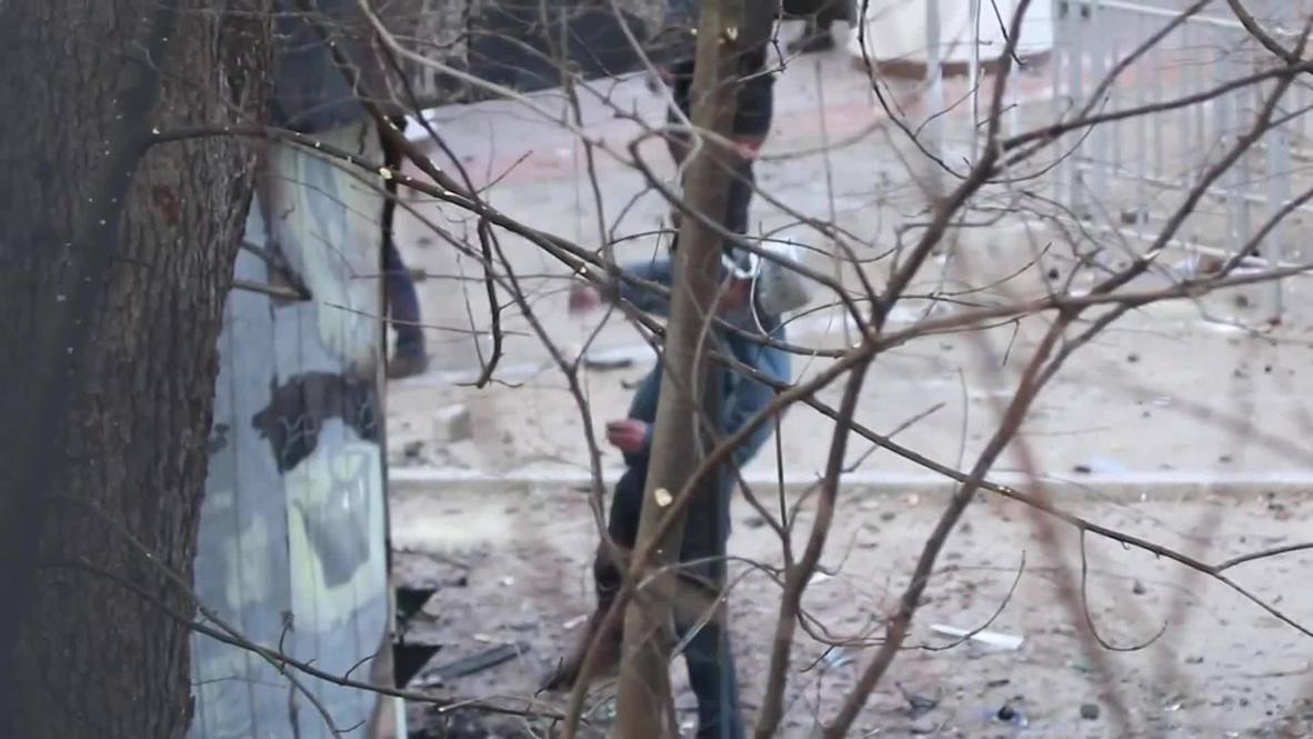 Ukraine: Police officers set on fire as violence heats up