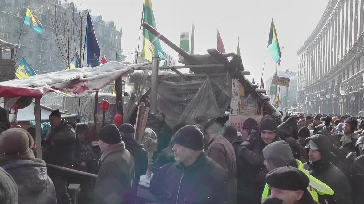 Ukraine: Spent munitions put on display in Kiev