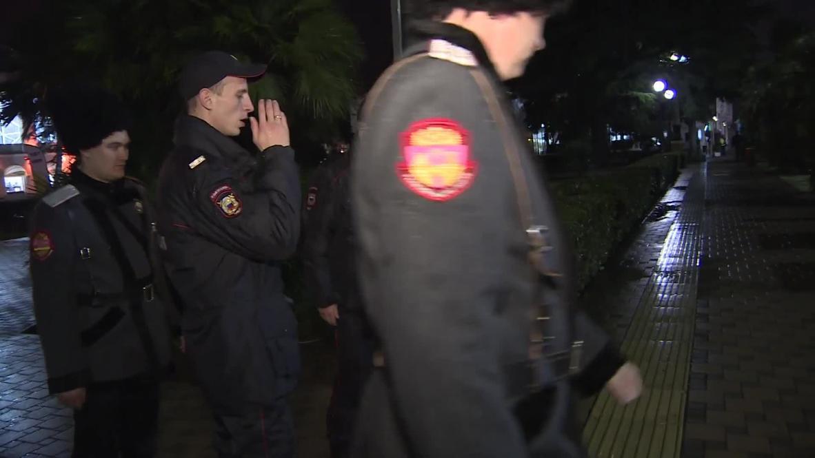 Russia: Cossacks patrol the streets of Sochi