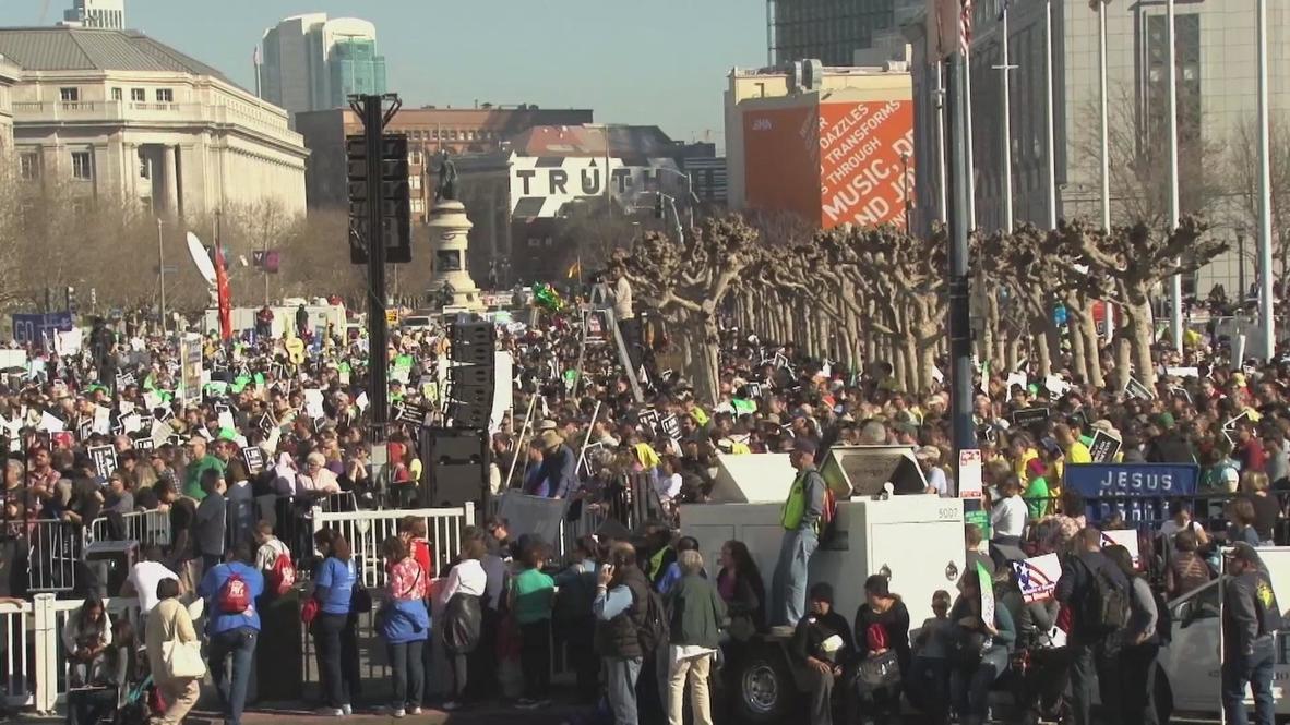 USA: Thousands rally against abortion in San Francisco