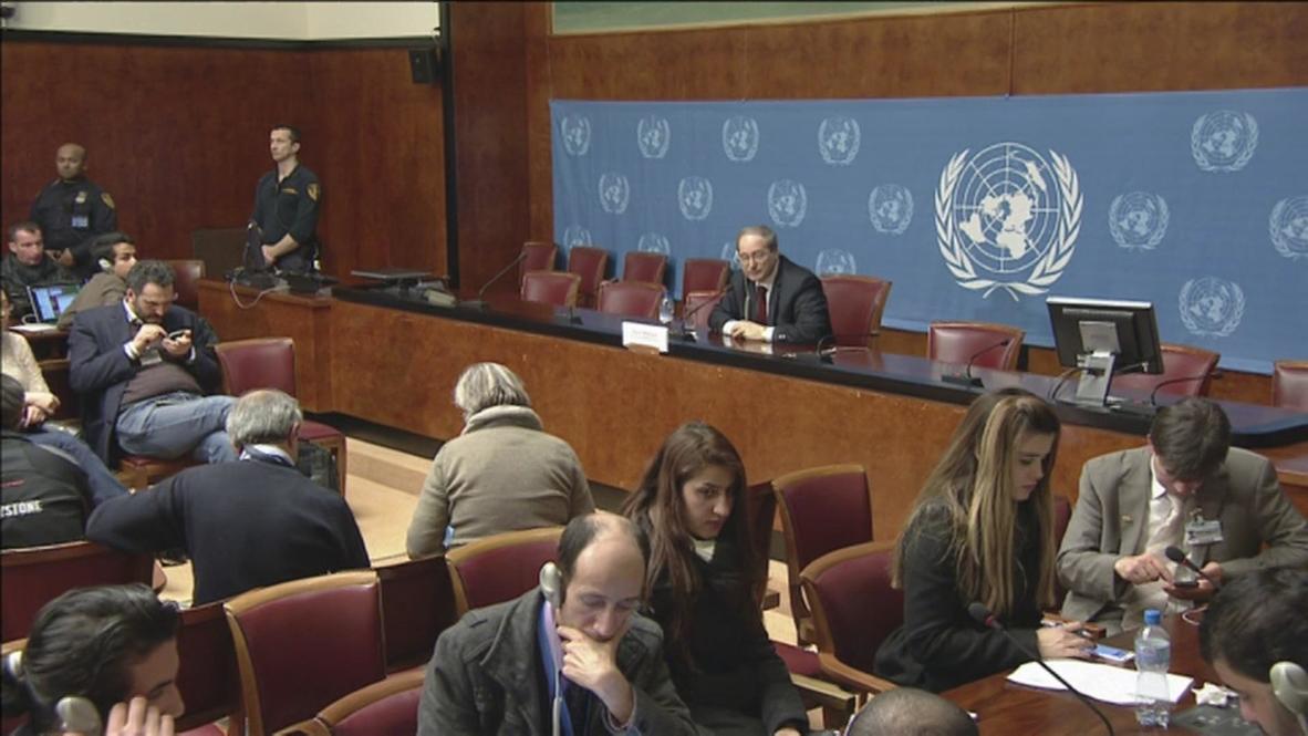 Switzerland: Syrian government is not in Geneva to give 'keys of Damascus'