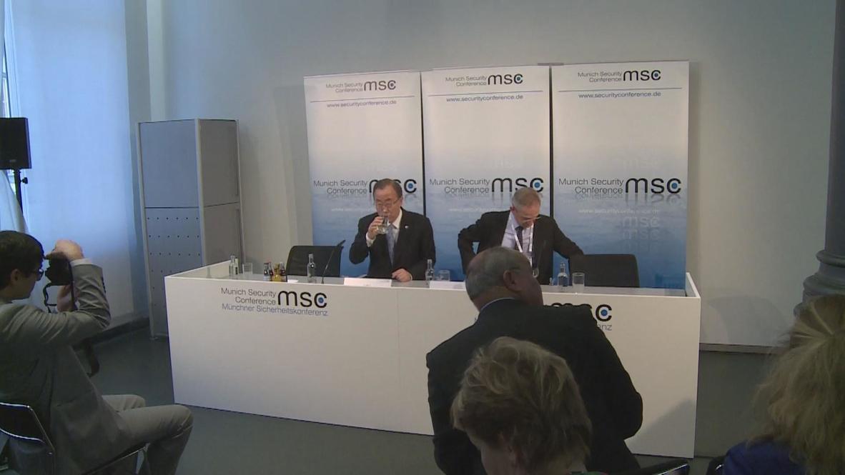 Germany: Ban Ki-moon counsels ‘peaceful’ protest in Ukraine