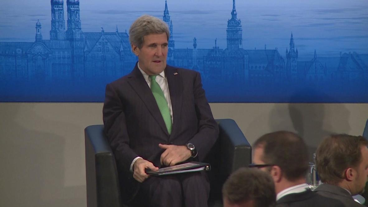 Germany: John Kerry takes the floor in Munich