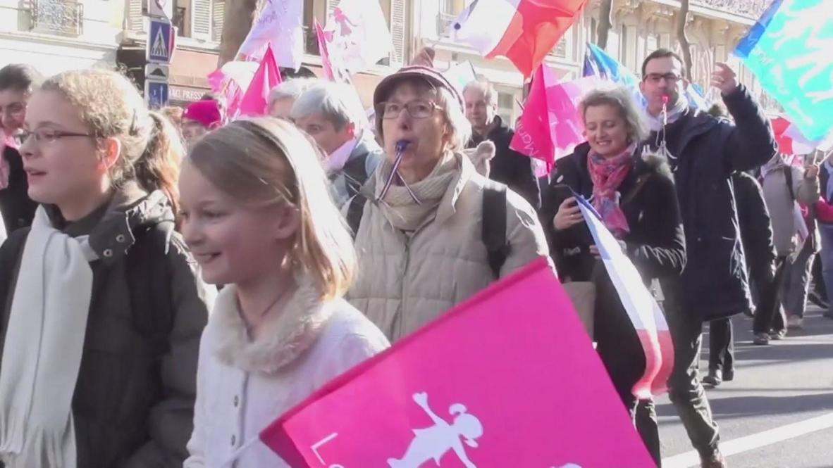 France: Manif pour tous pours thousands onto streets