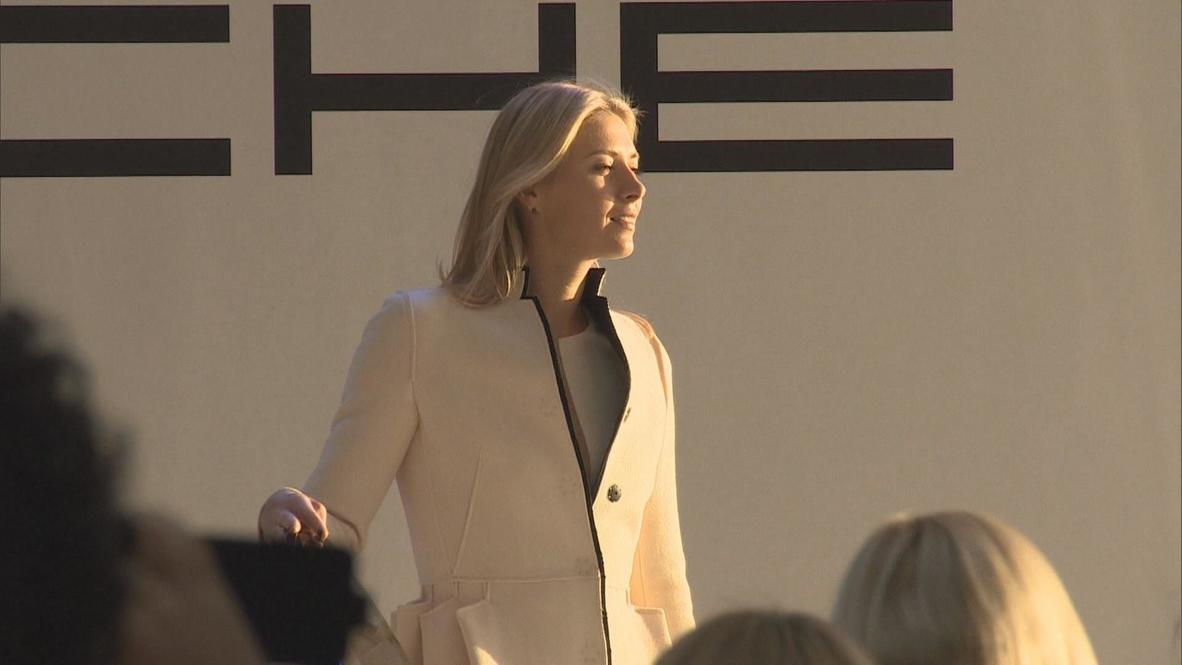 Russia: Maria Sharapova presents personalised Porsche in Sochi