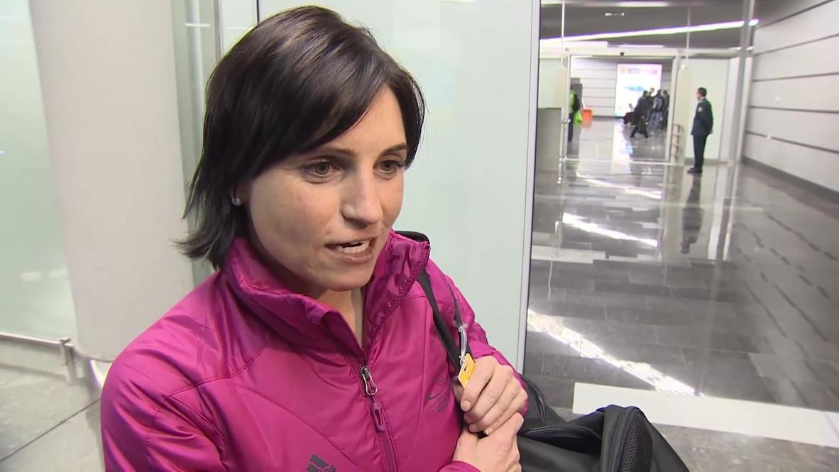 Russia: German biathletes touch down in Sochi
