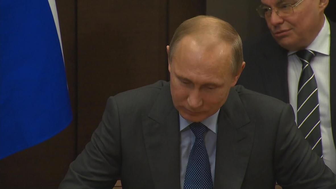 Russia: Putin welcomes Dutch PM to Sochi