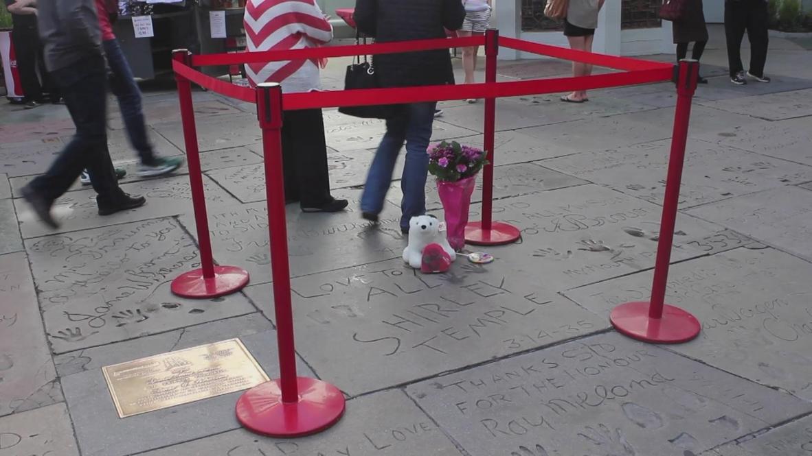 USA: Shirley Temple honoured in Hollywood