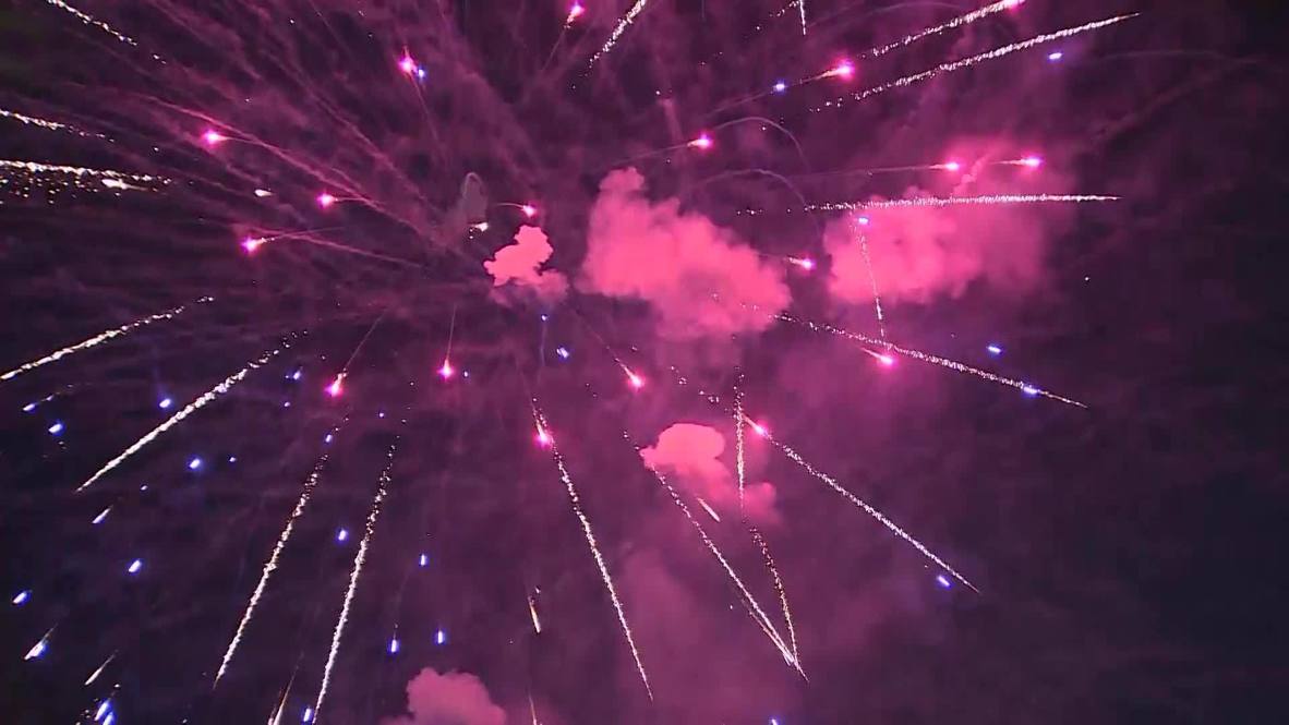Russia: Fireworks light up Sochi sky