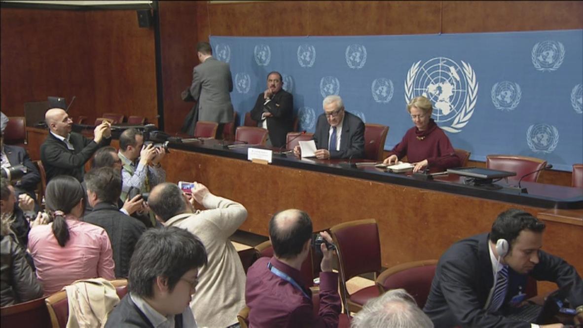 Switzerland: Addressing violence and terrorism key to Syrian peace, says Brahimi