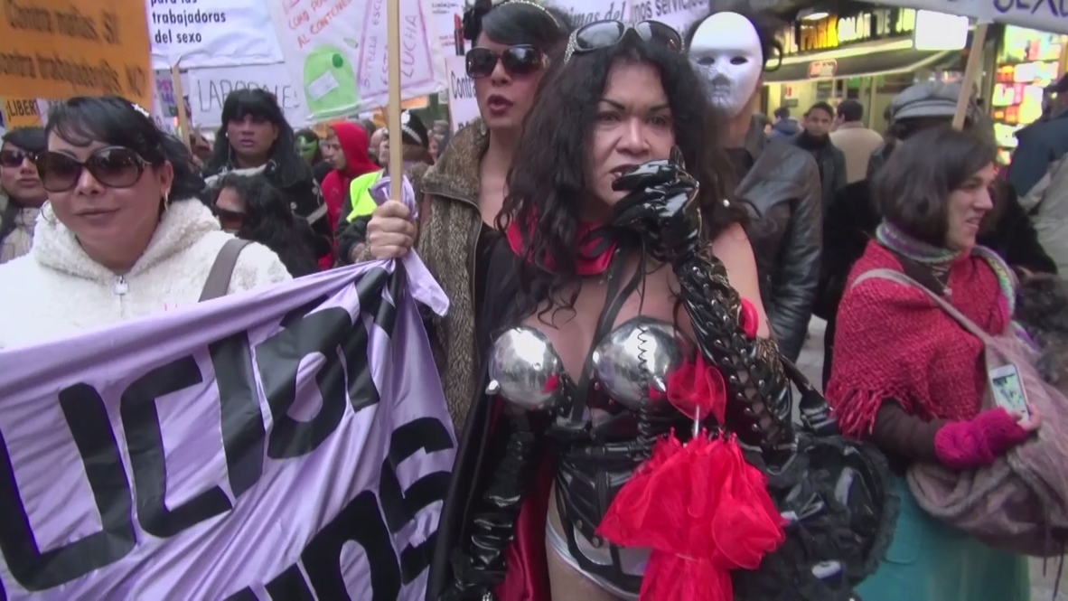 Spain: Prostitutes protest against new streetwalking laws
