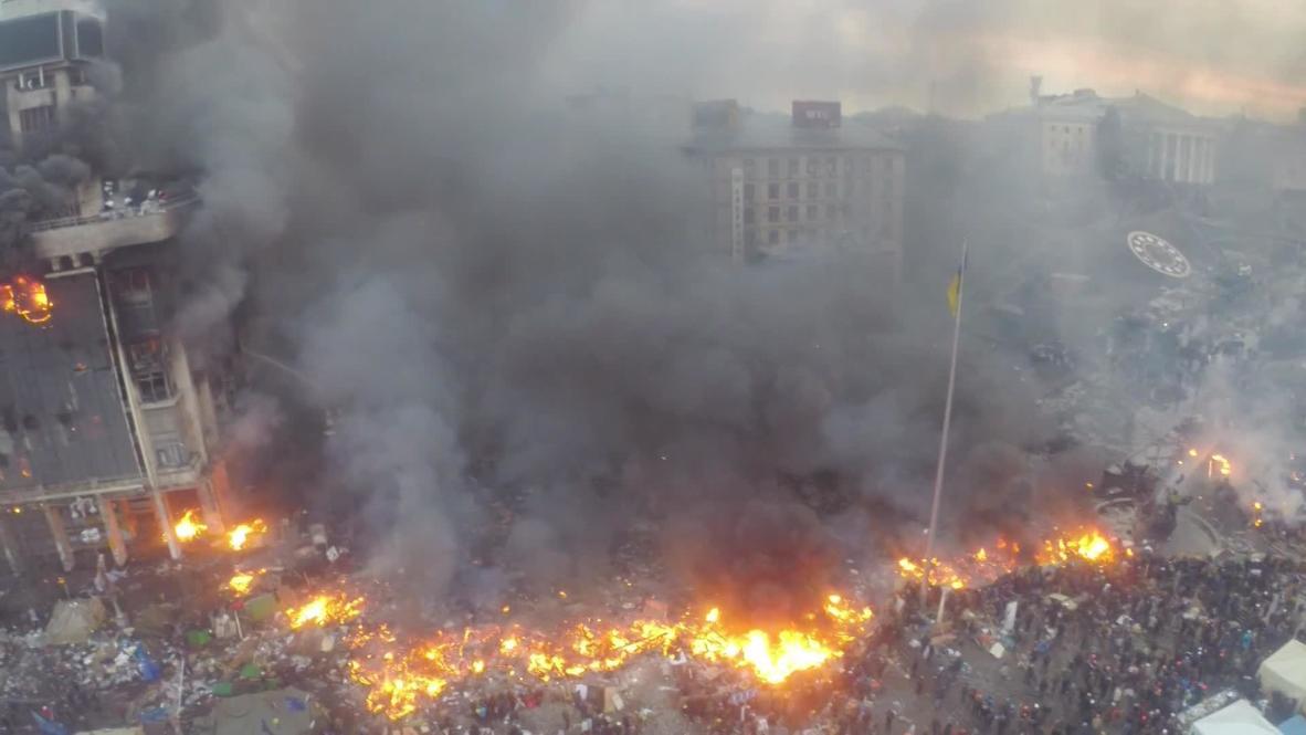 Ukraine: Drone's eye of the Kiev battlefield