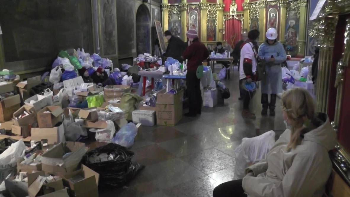 Ukraine: Kiev monastery becomes field hospital
