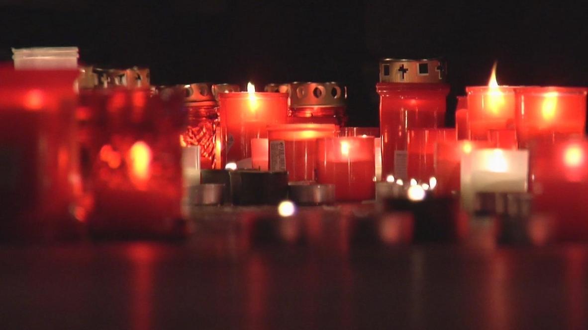 Czech Republic: Candlelit vigil held for Kiev's anti-government protesters