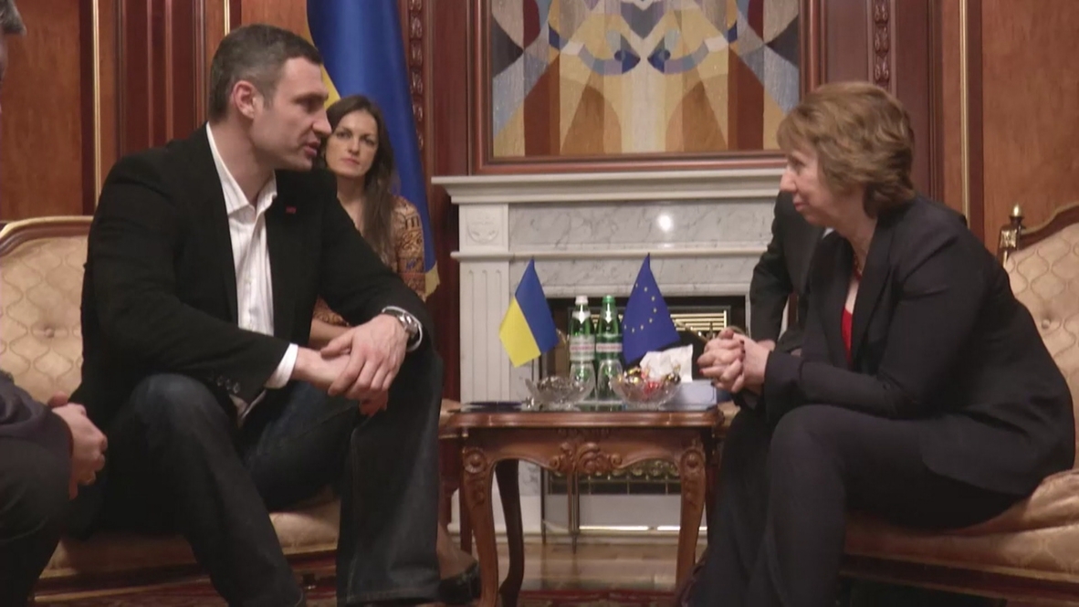 Ukraine: Ashton meets Klitschko in Kiev