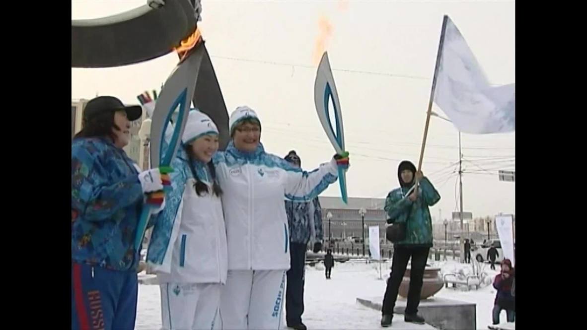 Russia: Paralympic torch relay begins in far-east