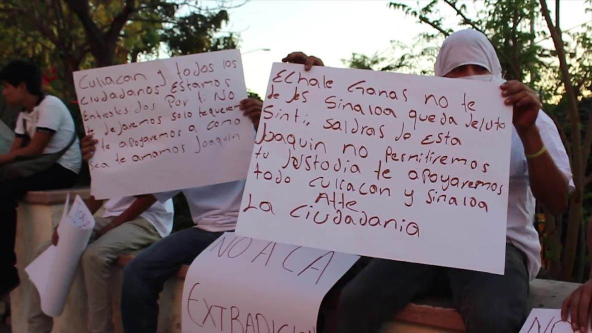 Mexico: Hundreds march for fair trial and human rights of 'drug lord' El Chapo