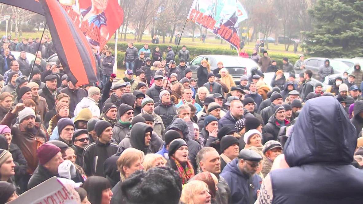 Ukraine: Pro-Russian Odessans protest against acting Kiev govt