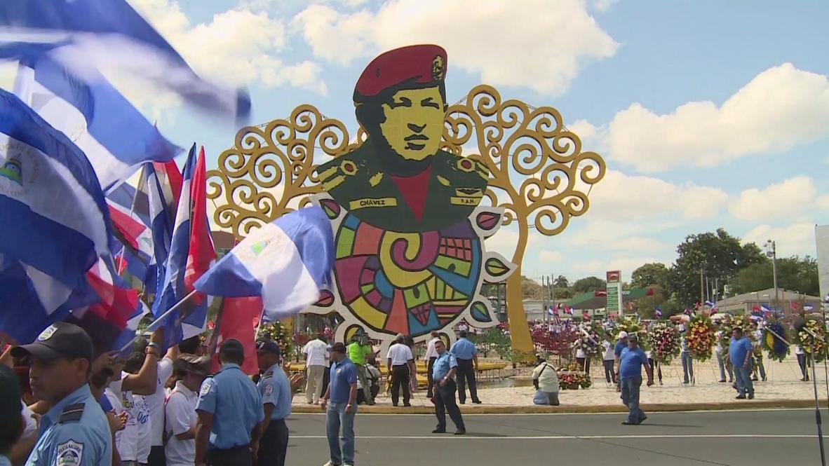 Nicaragua: President Ortega honours the late President Hugo Chavez