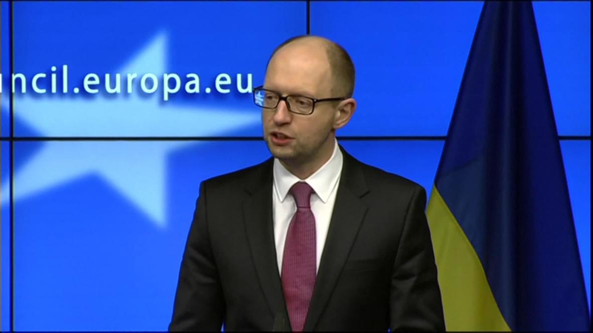 Belgium: Crimea will remain part of Ukraine - Yatsenyuk
