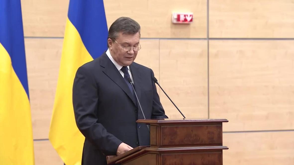 Russia: US has no right to finance 'bandits' - Yanukovych