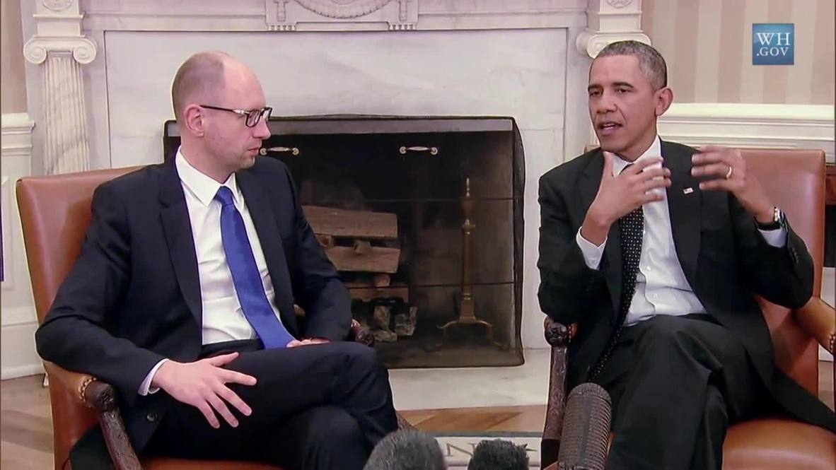 USA: Obama praises "courage of the Ukrainian people" during meeting with Yatsenyuk