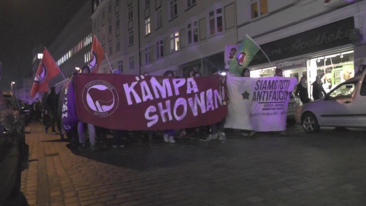 Germany: Hamburg Antifa march for attacked Malmo activists