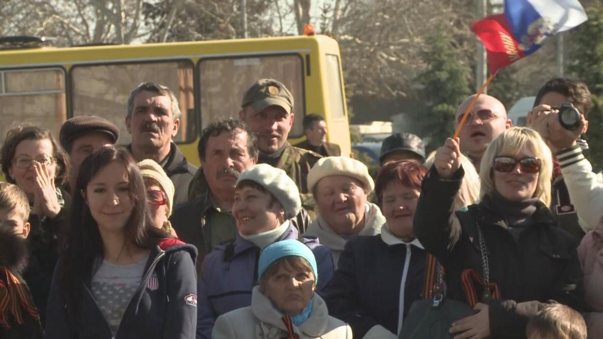Ukraine: Crimean cossacks hold solidarity rally for Crimea