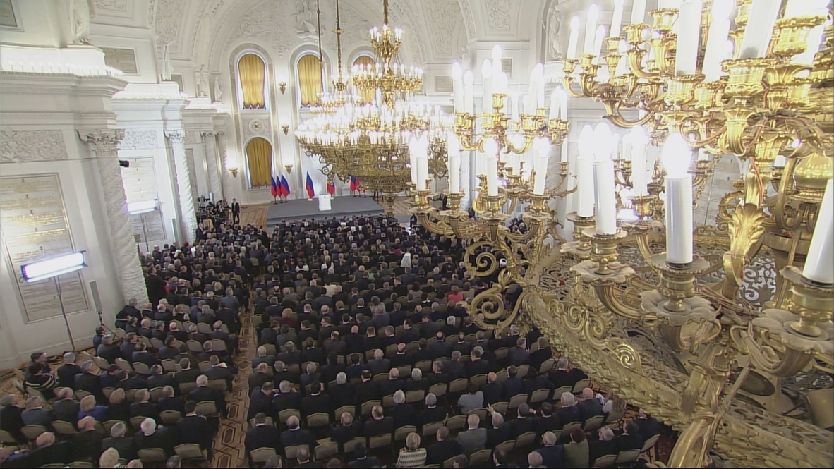 Russia: Putin lambasts 'primitive, direct cynicism of West'