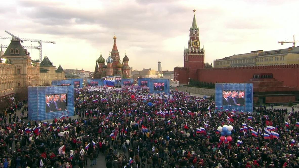 Russia: Crimea celebrations on Red Square