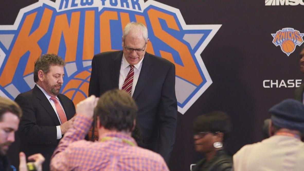 USA: Basketball coach Phil Jackson named as Knicks president