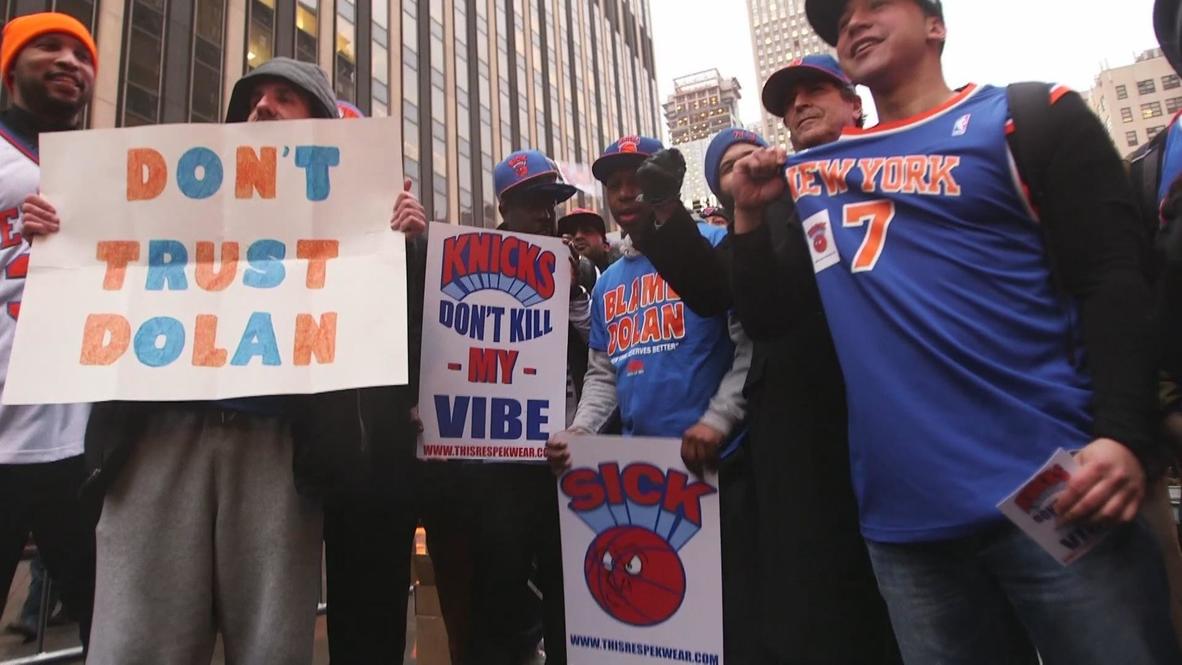 USA: Knicks fans think "Dolan sucks", warn him "hands off Jackson"