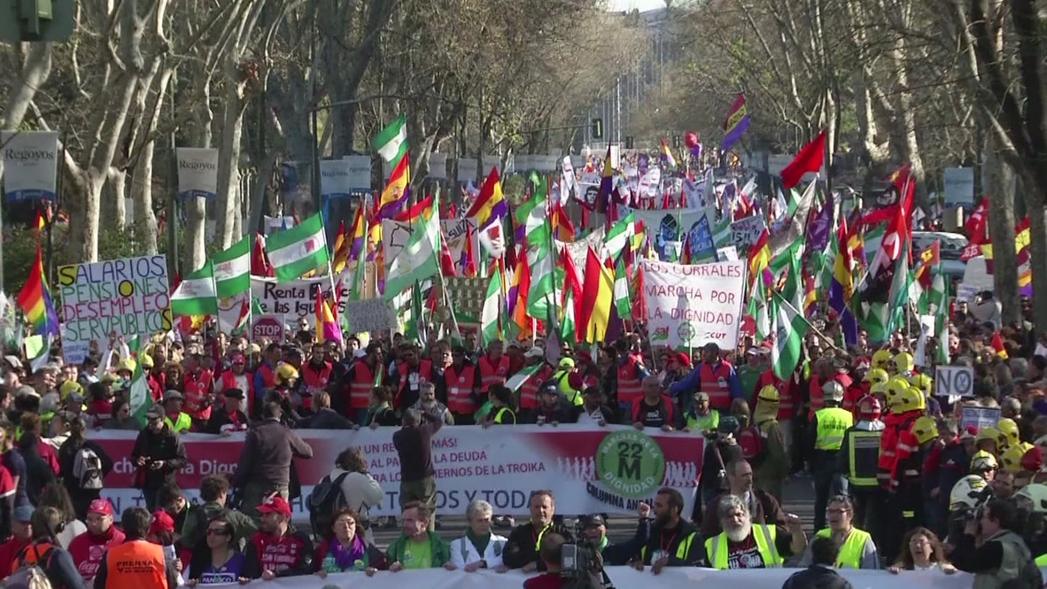 Spain: Madrid marches for 'dignity' to protest government austerity