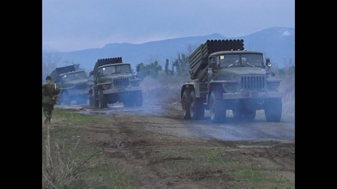 Abkhazia: Russian troops conduct rocketry drills