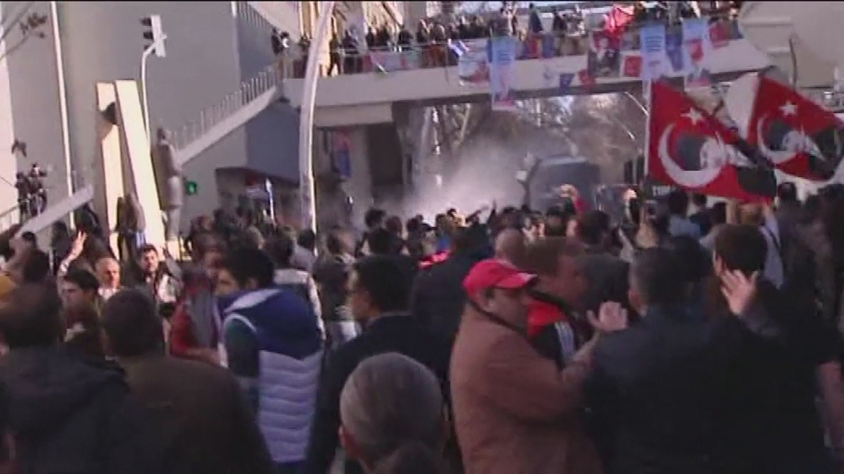 Turkey: April begins with water cannon showers in Ankara
