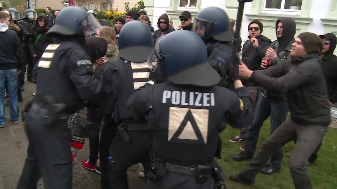 Germany: Police fight protesters as far-right march sparks chaos in Wittenberge