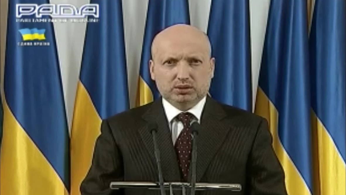 Ukraine: Turchynov accuses Russia of waging war on Ukraine