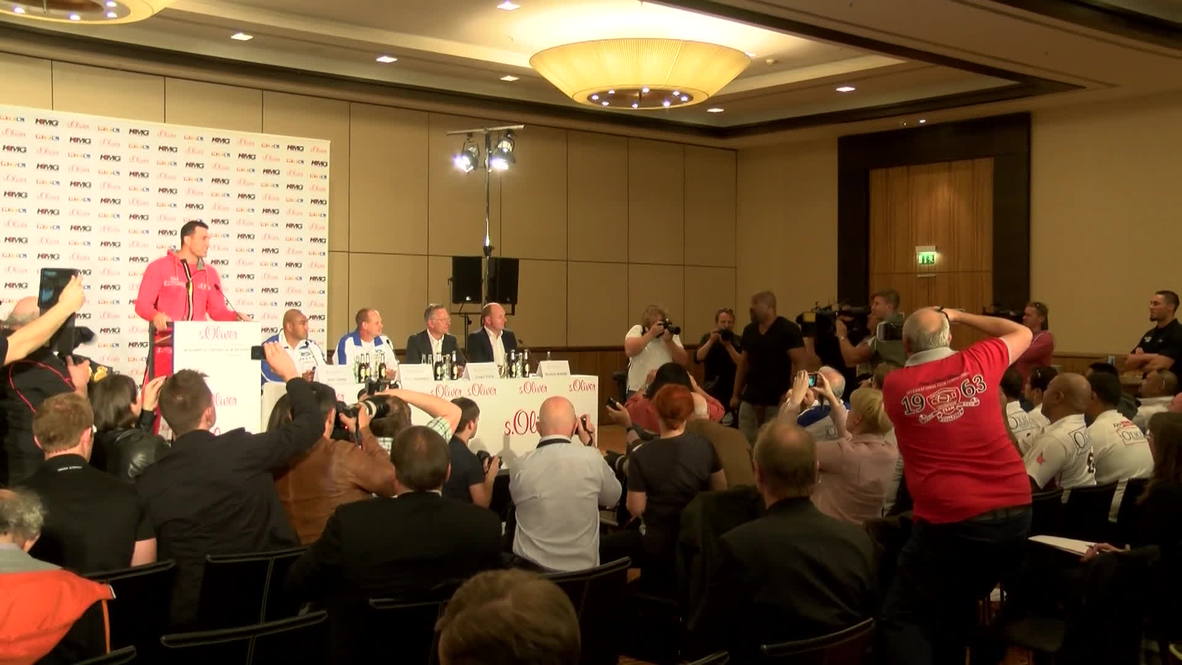 Germany: Wladimir Klitschko called out at own press conference