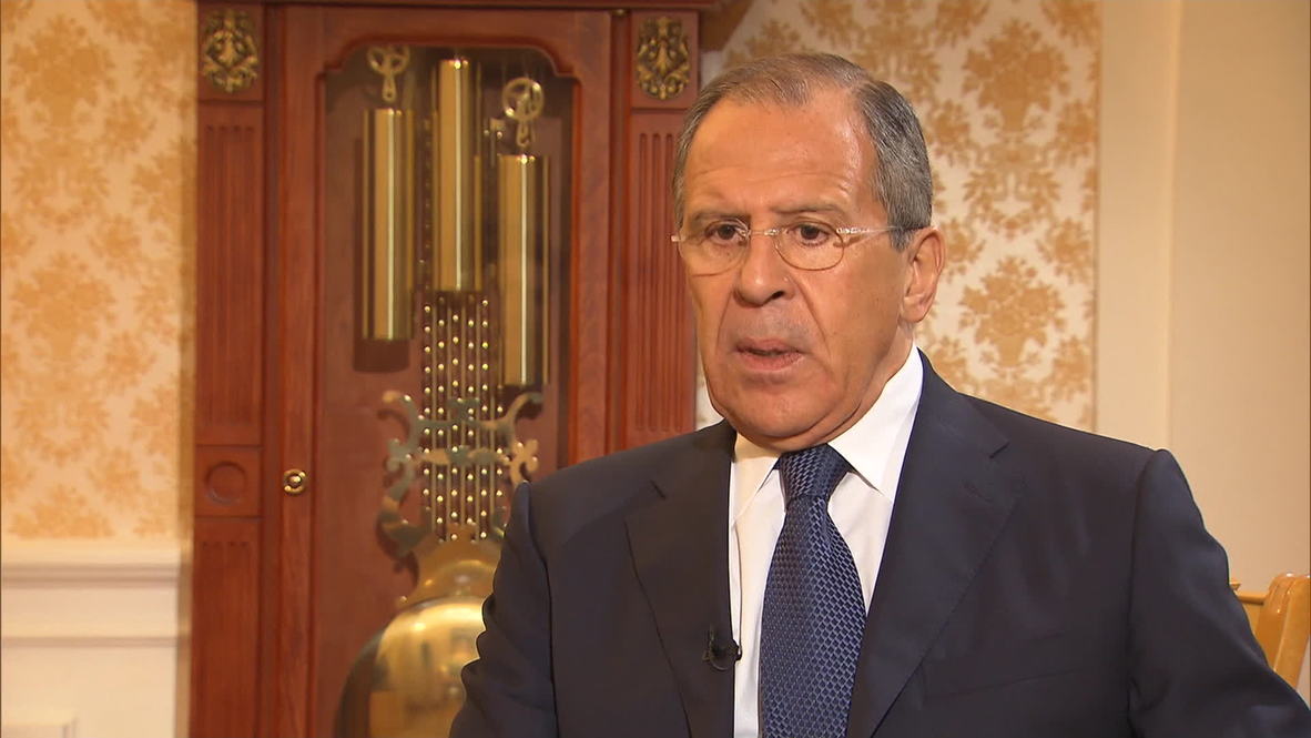 Russia: Ukraine must pull army back, says Lavrov