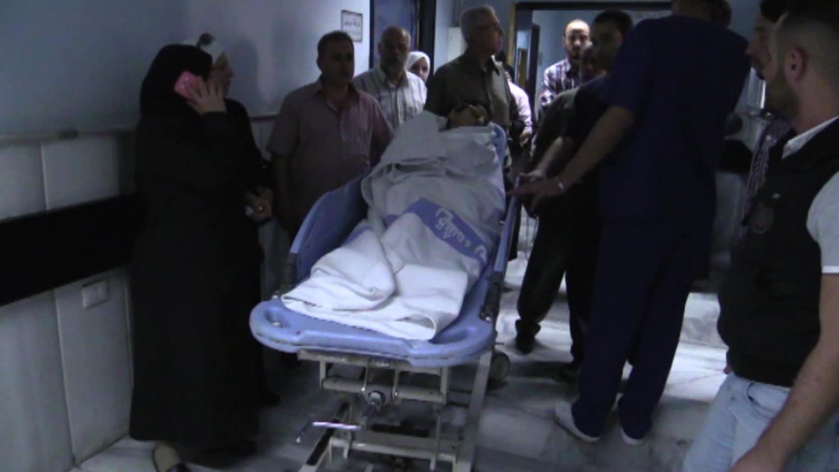 Syria: Child casualties from mortar attack *GRAPHIC*