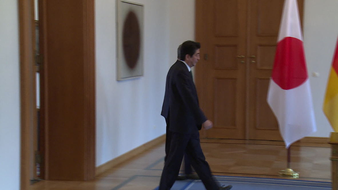 Germany: Japanese PM Shinzo Abe meets President Gauck