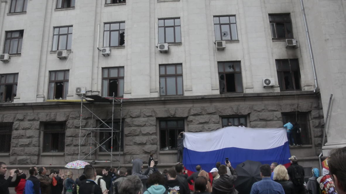 Ukraine: Site of fatal Odessa blaze opens to the public