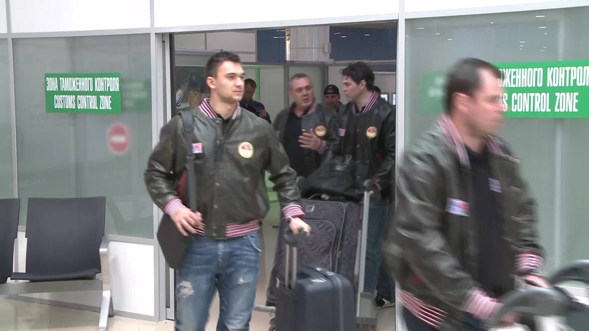 Belarus: Czech hockey team arrive in Minsk for World Championship