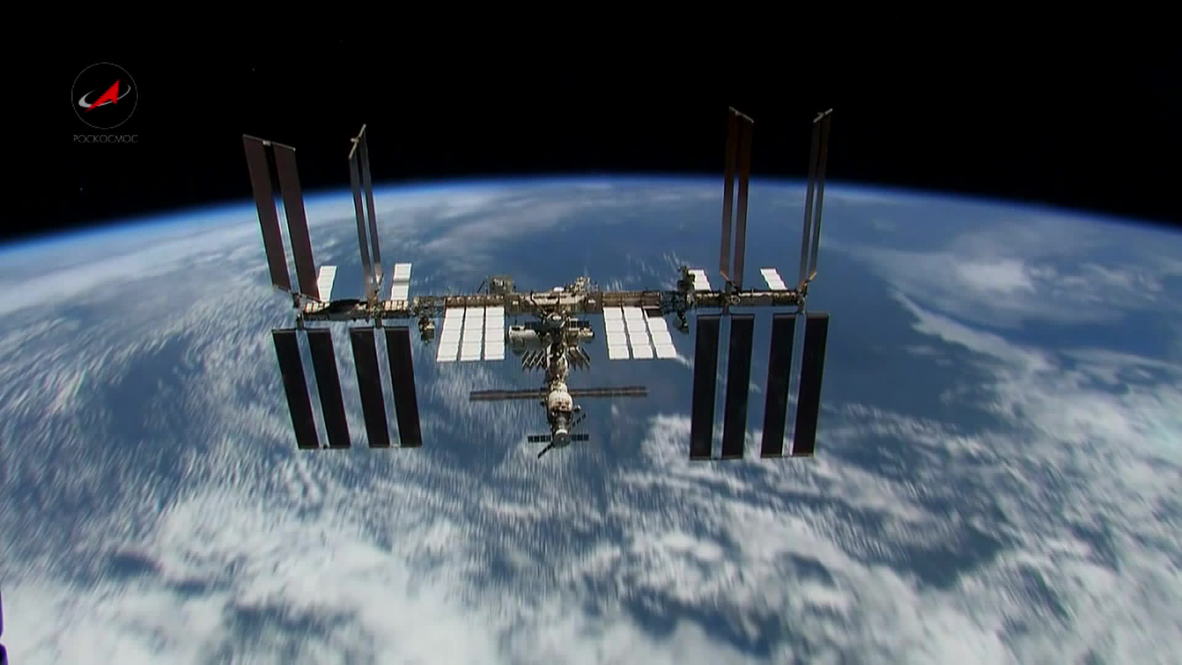 Space: Russian cosmonauts give Victory Day speech