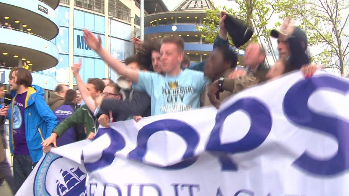 UK: Man City fans revel in Premier League glory